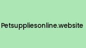 Petsuppliesonline.website Coupon Codes