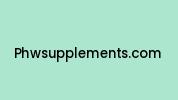 Phwsupplements.com Coupon Codes