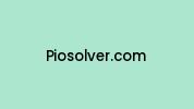 Piosolver.com Coupon Codes