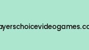 Playerschoicevideogames.com Coupon Codes