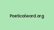 Poeticalword.org Coupon Codes