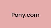 Pony.com Coupon Codes