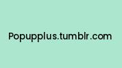Popupplus.tumblr.com Coupon Codes