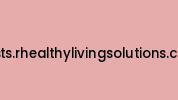 Posts.rhealthylivingsolutions.com Coupon Codes