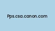 Pps.csa.canon.com Coupon Codes