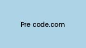 Pre-code.com Coupon Codes