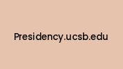 Presidency.ucsb.edu Coupon Codes