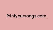 Printyoursongs.com Coupon Codes