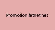 Promotion.fetnet.net Coupon Codes