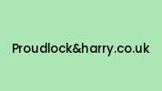Proudlockandharry.co.uk Coupon Codes