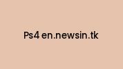 Ps4-en.newsin.tk Coupon Codes