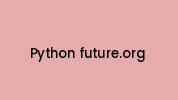 Python-future.org Coupon Codes