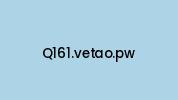 Q161.vetao.pw Coupon Codes