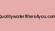 Qualitywaterfilters4you.com Coupon Codes