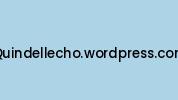 Quindellecho.wordpress.com Coupon Codes