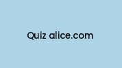 Quiz-alice.com Coupon Codes