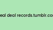 Real-deal-records.tumblr.com Coupon Codes