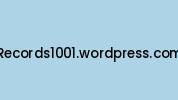 Records1001.wordpress.com Coupon Codes