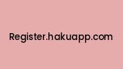 Register.hakuapp.com Coupon Codes