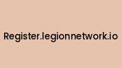 Register.legionnetwork.io Coupon Codes