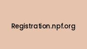 Registration.npf.org Coupon Codes