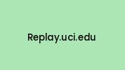 Replay.uci.edu Coupon Codes