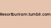Resortburiram.tumblr.com Coupon Codes