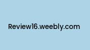 Review16.weebly.com Coupon Codes