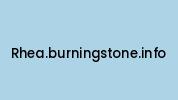 Rhea.burningstone.info Coupon Codes