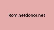 Rom.netdonor.net Coupon Codes