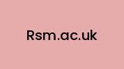Rsm.ac.uk Coupon Codes
