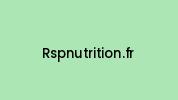 Rspnutrition.fr Coupon Codes