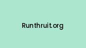 Runthruit.org Coupon Codes