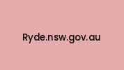 Ryde.nsw.gov.au Coupon Codes
