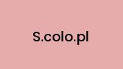 S.colo.pl Coupon Codes