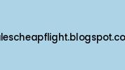 Salescheapflight.blogspot.co.id Coupon Codes
