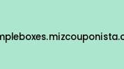 Sampleboxes.mizcouponista.com Coupon Codes