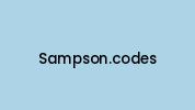 Sampson.codes Coupon Codes