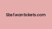 Sbsf.wantickets.com Coupon Codes