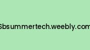 Sbsummertech.weebly.com Coupon Codes