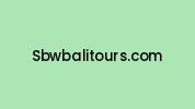 Sbwbalitours.com Coupon Codes