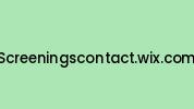 Screeningscontact.wix.com Coupon Codes
