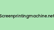 Screenprintingmachine.net Coupon Codes