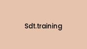 Sdt.training Coupon Codes