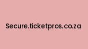 Secure.ticketpros.co.za Coupon Codes