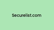 Securelist.com Coupon Codes