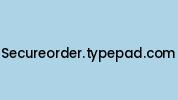 Secureorder.typepad.com Coupon Codes