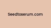 Seedtoserum.com Coupon Codes
