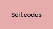 Seif.codes Coupon Codes