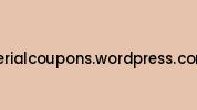 Serialcoupons.wordpress.com Coupon Codes